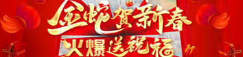 金蛇賀新春，火爆送祝福！